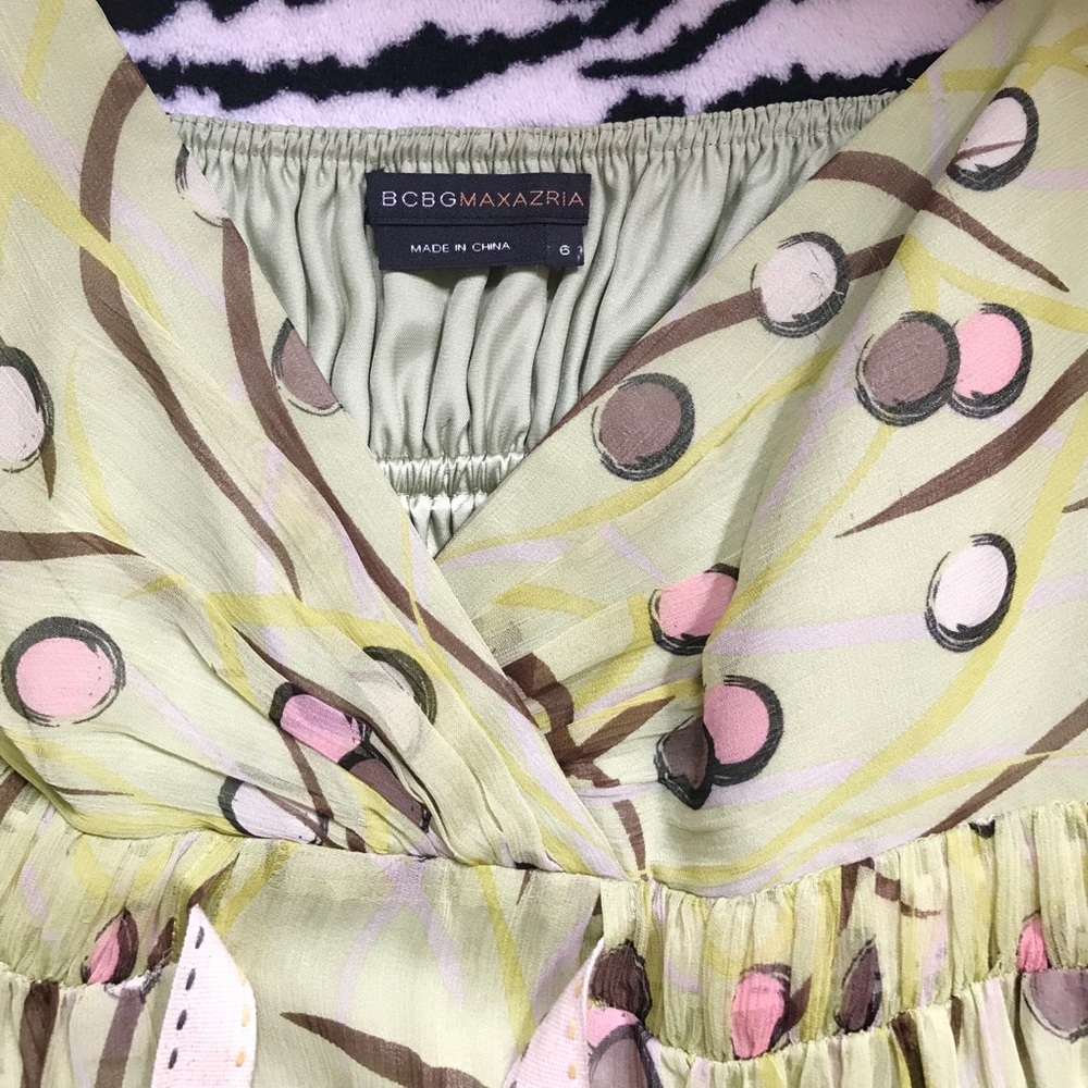 BCBG Maxazria silk dress Sz 4 - Picture 3 of 6